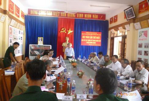 Ban Chỉ huy Quân sự huyện Đông Giang tổ chức Hội thảo "Lịch sử lực lượng vũ trang nhân dân huyện giai đoạn 1945-2015"
