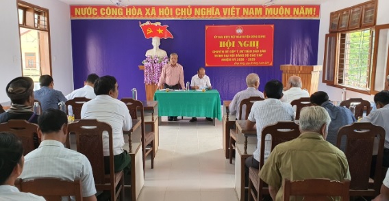Ban Thường trực Ủy ban MTTQ Việt Nam huyện tổ chức hội nghị góp ý dự thảo các văn kiện Đại hội Đảng các cấp, nhiệm kỳ 2020-2025