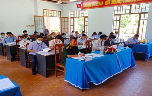 Hội đồng nhân dân xã Kà Dăng khóa XII, nhiệm kỳ 2021-206 tổ chức kỳ họp thứ nhất HĐND thành công tốt đẹp