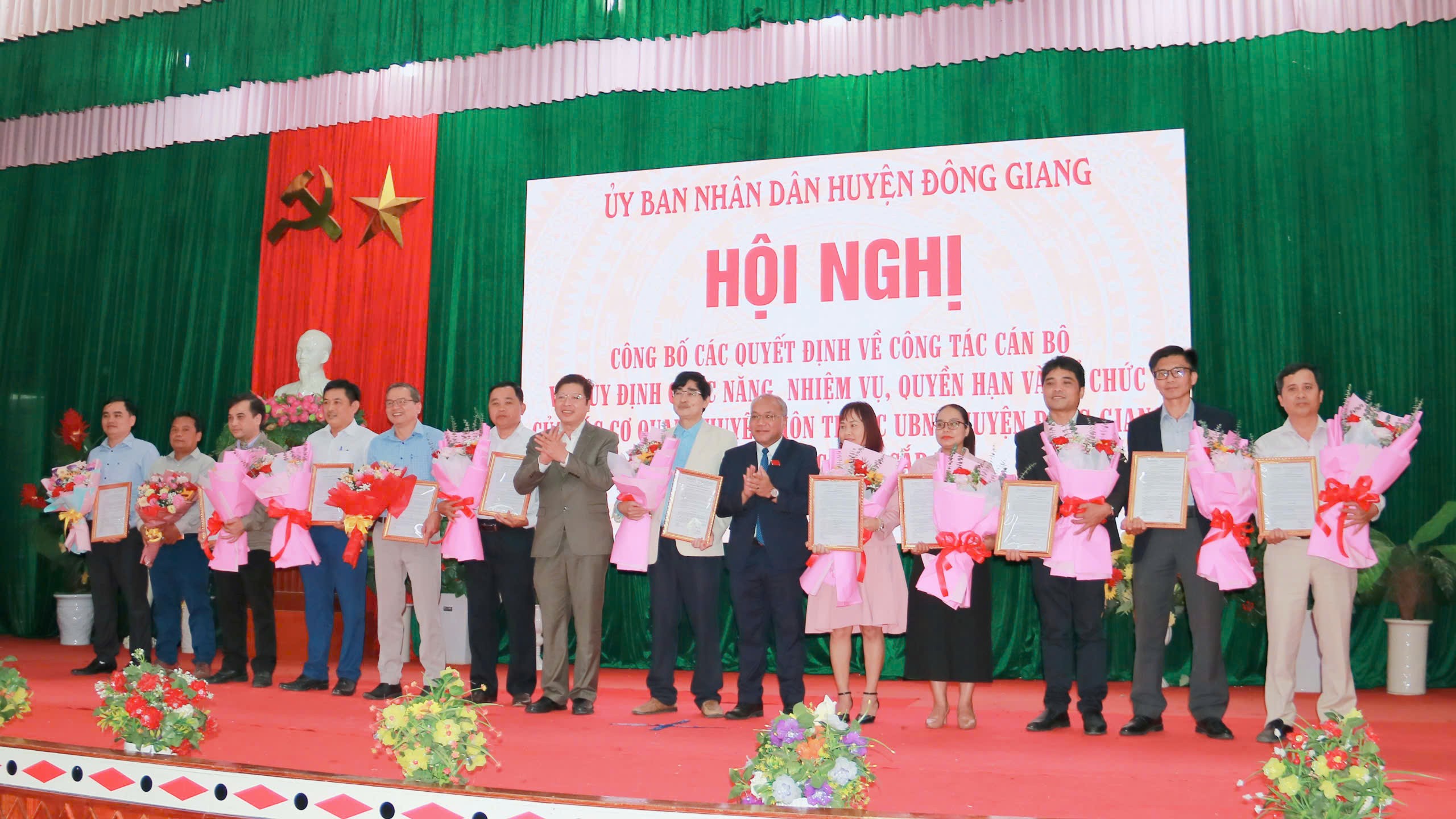 Hội nghị công bố các Quyết định về công tác cán bộ